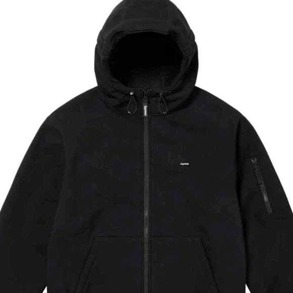 Supreme WINDSTOPPER® Zip Up Hooded Sweatshirt Black - Small  SOLD - Picture 1 of 5